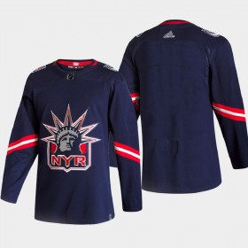 New York Rangers Trikot Blank 2020-21 Reverse Retro Authentic - Herren